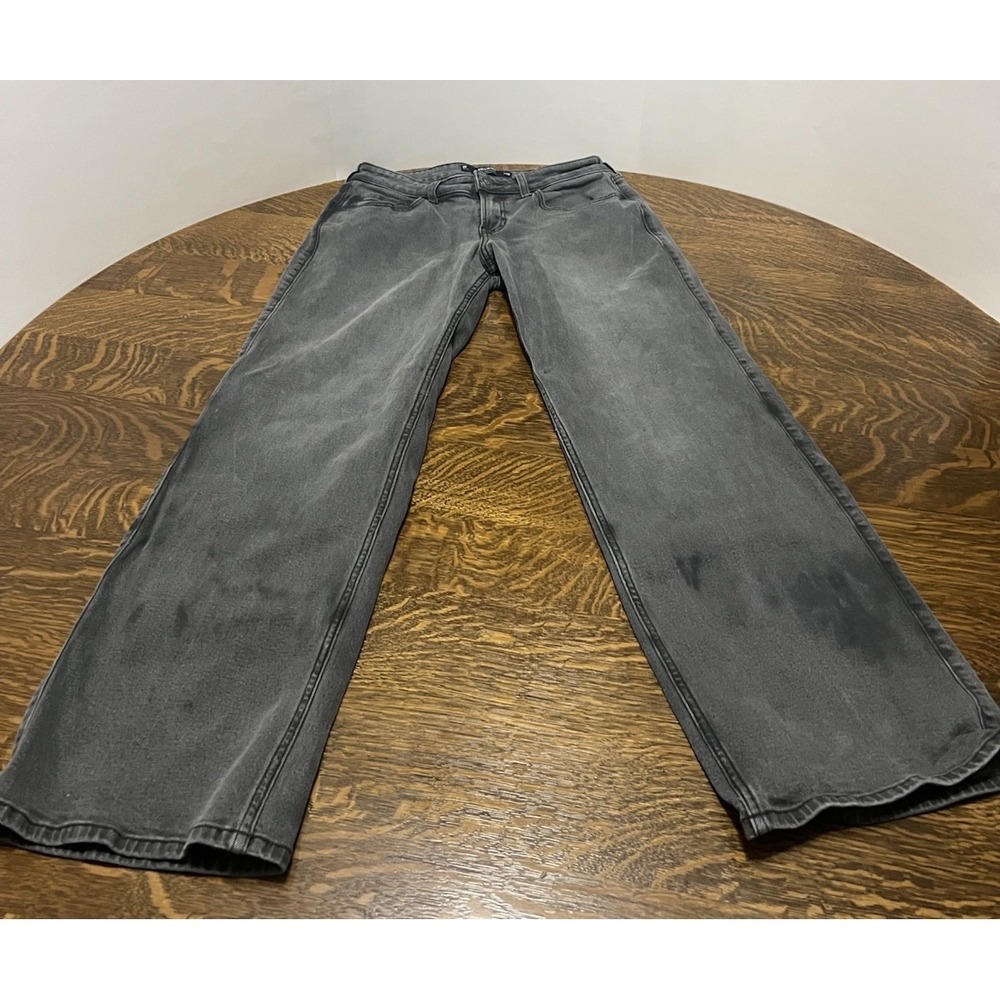 Hollister Black Low Rise Baggy Wide Leg Jeans Womens W25R 5 Pocket Y2K
